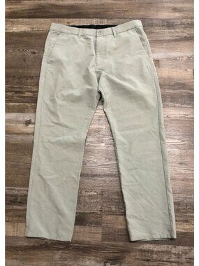 Bonobos Mens 33x28 Gray Slim Fit Flat Front Casual Pants